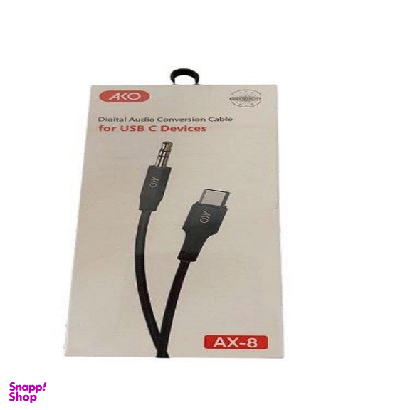 کابل تبدیل Type-C به Jack 3.5mm مدل AKO AX-8 طول 1 متر