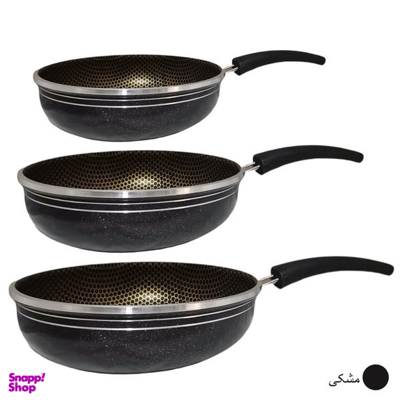 سرویس ماهیتابه گرانیتی کد M1G بسته 3 عددی