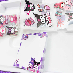 بسته لوازم تحریر مدل کرومی عروسکی کد 03 مجموعه 11 عددی