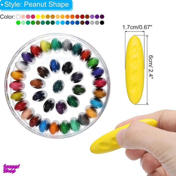 مداد شمعی جادویی 36 رنگ مدل بادومی کد 036