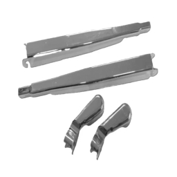 قاب پایه برف پاک کن خودرو کالانیکس مدل GHB-PRIDEEST-100206 طرح استیل مناسب پراید مجموعه 4 عددی