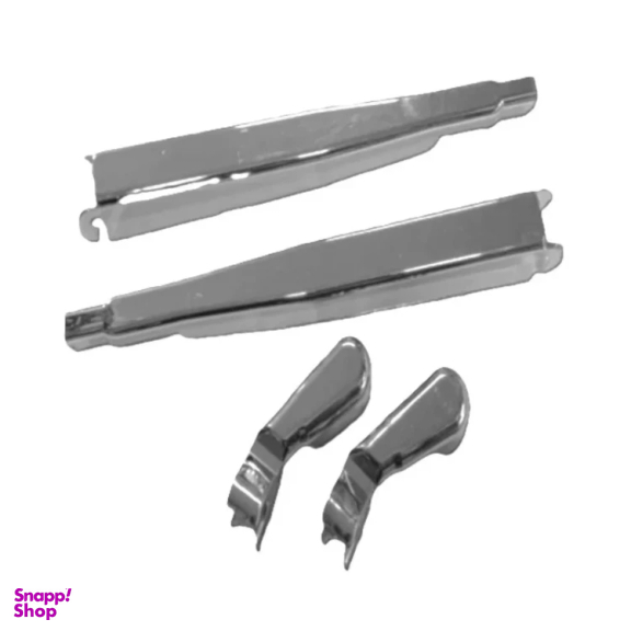 قاب پایه برف پاک کن خودرو کالانیکس مدل GHB-PRIDEEST-100206 طرح استیل مناسب پراید مجموعه 4 عددی