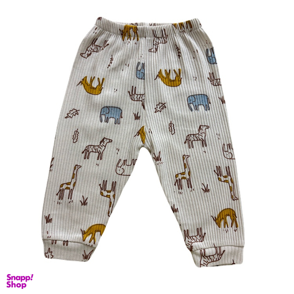 شلوار نوزادی جورابدار مدل حیوانات کد 5040