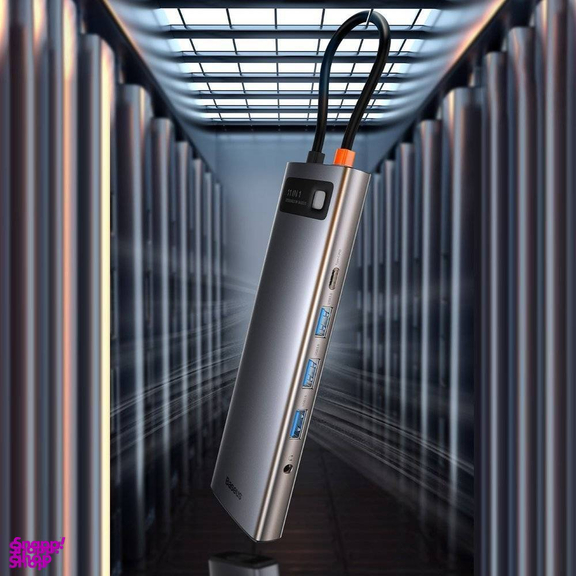 هاب 11 پورت Type-C بیسوس مدل Metal Gleam Series CAHUB-CT0G