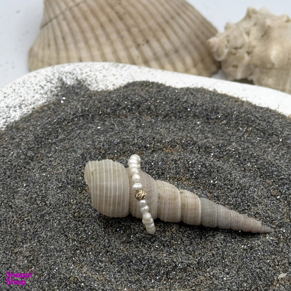 انگشتر طلا 18 عیار زنانه ناریا مدل مروارید پرورشی ننیا