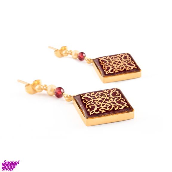 گوشواره زنانه الون مدل ترنج