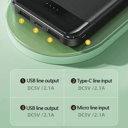 پاوربانک اوی مدل P37k ظرفیت 10000 میلی آمپر ساعت