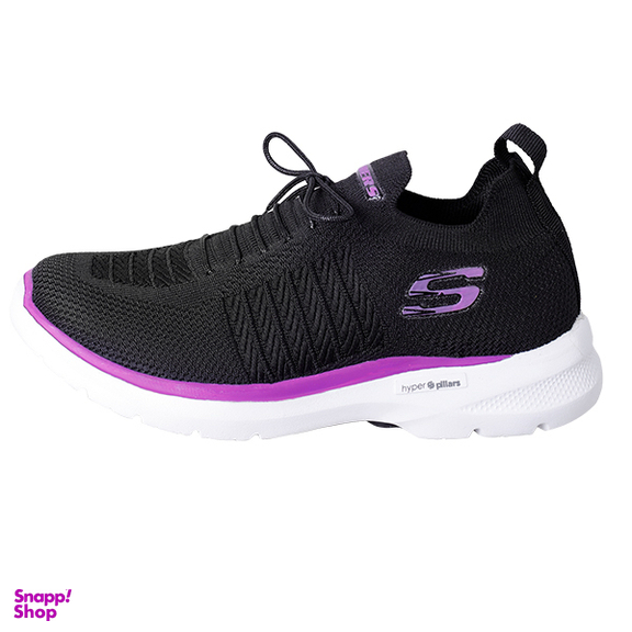 کفش راحتی زنانه طرح اسکچرز مدل گوواک کد 2025 رنگ مشکی بنفش