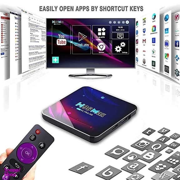 اندروید باکس اچ 96 مدل MAX V11 4K 4/64GB