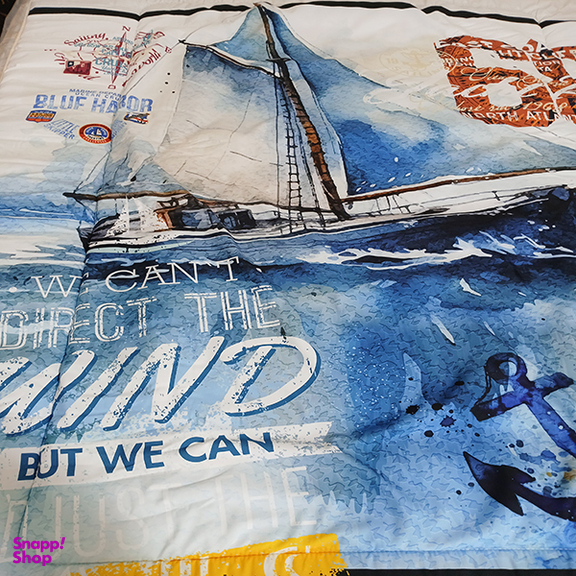 لحاف یک نفره 5 تکه مدل کشتی کد 1603 سایز 120×200 سانتی متر