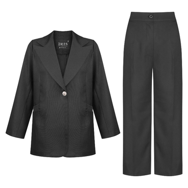 ست کت و شلوار زنانه آیریس مدل AIRIS33 رنگ مشکی
