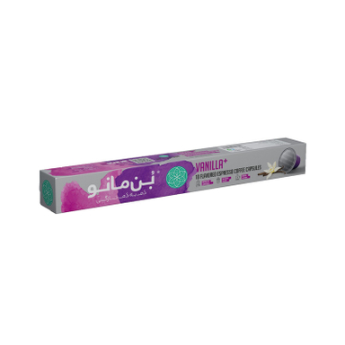 کپسول قهوه اسپرسو وانیل بن مانو بسته 10 عددی
