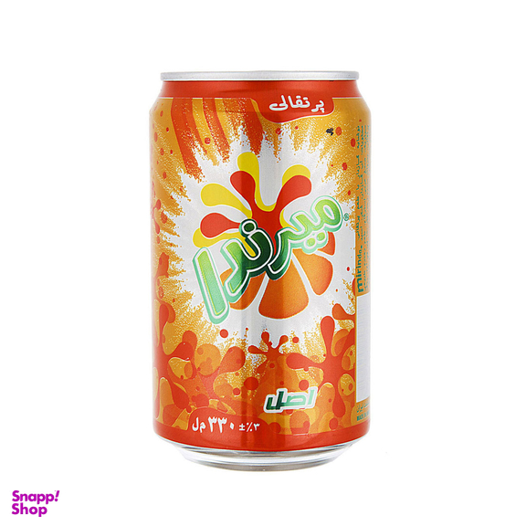 نوشابه پرتقالی میرندا حجم ۳۳۰ میلی لیتر
