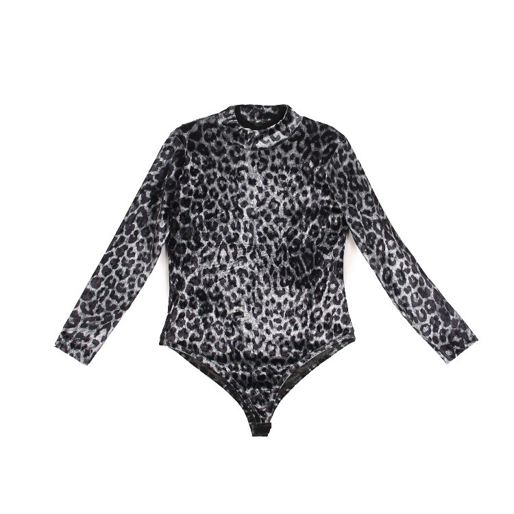 بادی آستین دار زنانه مدل سوفیا طرح پلنگی