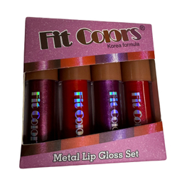 رژ لب مایع فیت کالر مدل Metal بسته 4 عددی