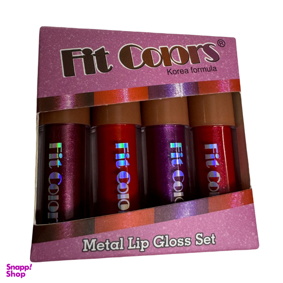 رژ لب مایع فیت کالر مدل Metal بسته 4 عددی