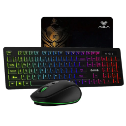 ست کیبورد و ماوس بی سیم آئولا مدل AC208 به همراه ماوس پد