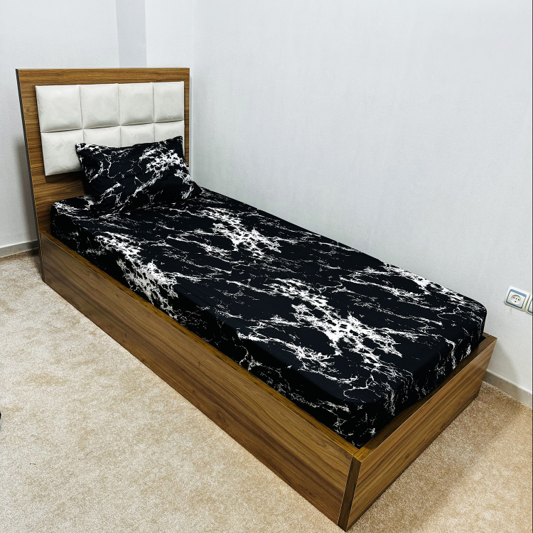 سرویس ملحفه یک نفره دو تکه ناتوسا مدل ابر و بادی کد 90