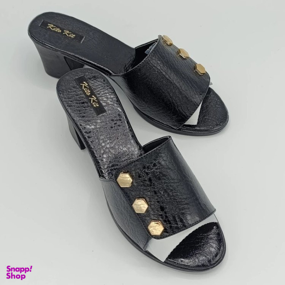 صندل زنانه کیتو تک مدل آتریسا نیم لژ رنگ مشکی