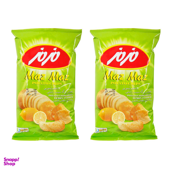 چیپس لیمویی مزمز وزن ۶۰ گرم بسته 2 عددی