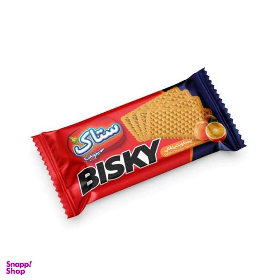 بیسکوئیت پرتقالی ستاک وزن 1080 گرم بسته 24 عددی