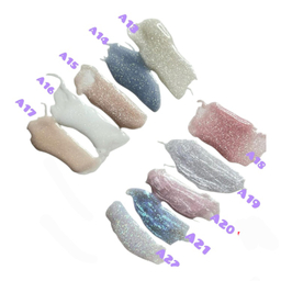 پلی ژل کاشت ناخن رینبو مدل Shining Silver کد A14 حجم 30 میلی لیتر