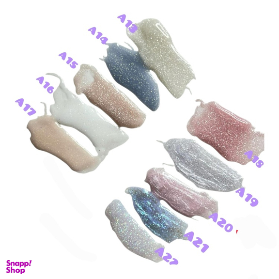 پلی ژل کاشت ناخن رینبو مدل Shining Silver کد A14 حجم 30 میلی لیتر