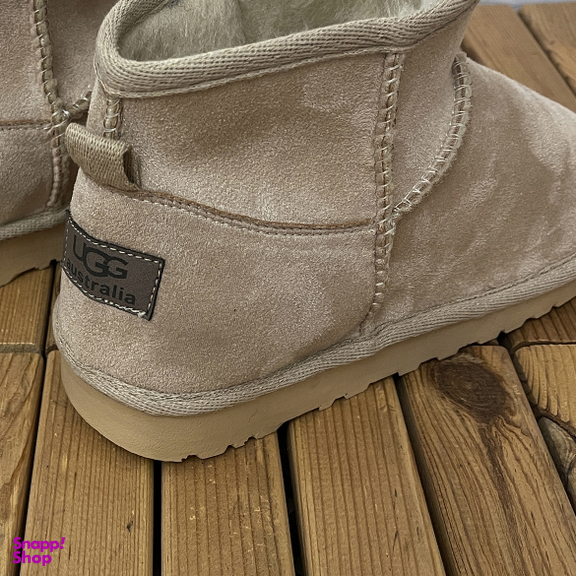 نیم بوت زنانه طرح آگ کوتاه رنگ کرم