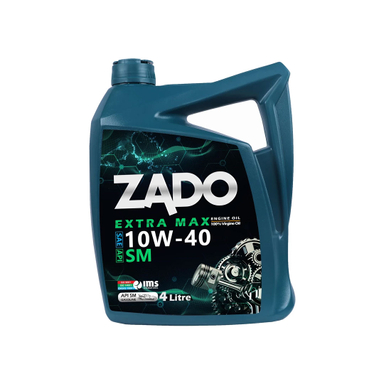 روغن موتور خودرو زادو مدل SAE 10W40-SM حجم 4 لیتر
