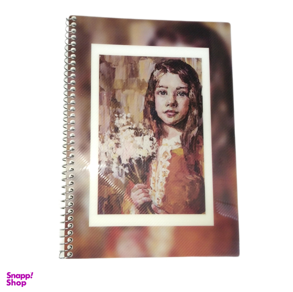 دفتر زبان 50 برگ شمس طرح دختر