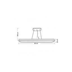 چراغ آویز SMD بیضی HO140