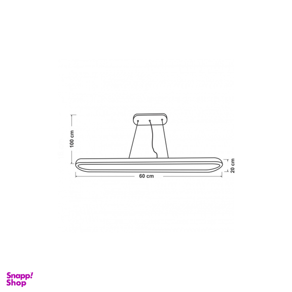 چراغ آویز SMD بیضی HO140