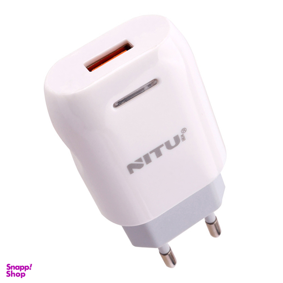 شارژر دیواری 2.4 آمپر نیتو مدل TC033 همراه با کابل لایتنینگ