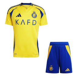 ست تیشرت و شلوارک ورزشی پسرانه مدل النصر عربستان Home 2025