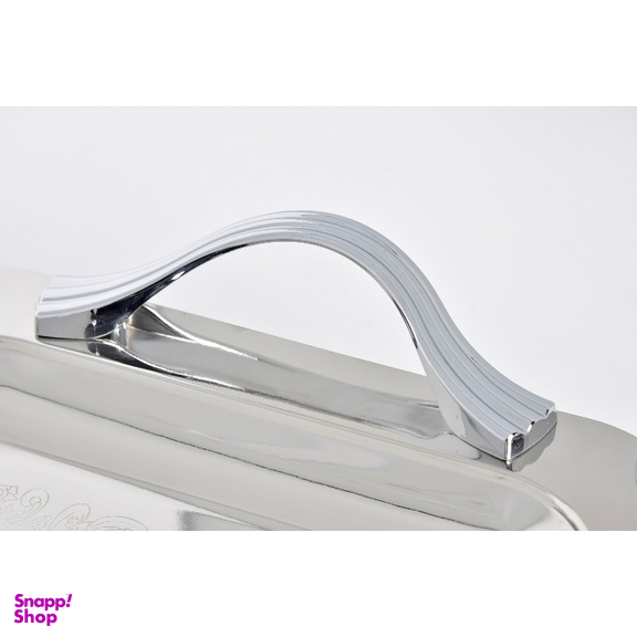 سینی بزرگ استیل پایه دار براق کد 4040