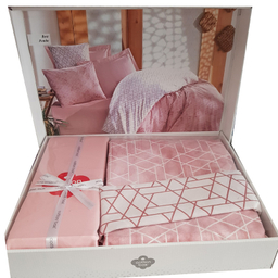 سرویس کاور لحاف کاتن باکس مدل Best Pembe یکنفره 3 تکه