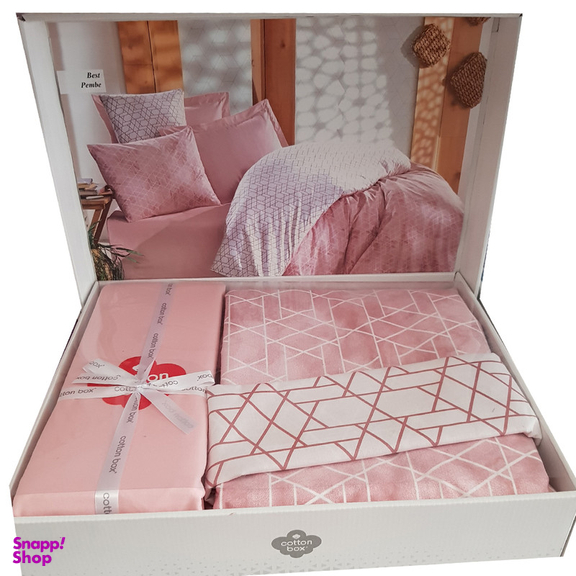 سرویس کاور لحاف کاتن باکس مدل Best Pembe یکنفره 3 تکه