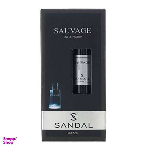 عطر جیبی مردانه صندل مدل SAUVAGE حجم 25 میلی لیتر
