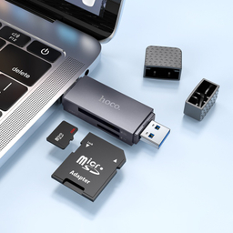 کارت خوان 2in1 هوکو مدل HB45 USB-A2