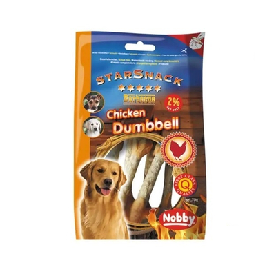 تشویقی سگ نوبی مدل Chicken Dumbbell طعم مرغ کد 3328 وزن 70 گرم