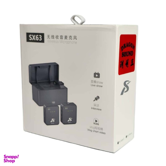 میکروفون بی سیم یقه ای دراگون ساند مدل Dragon Sound SX63