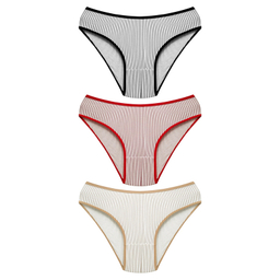 شورت زنانه ماییلدا مدل راه راه کد 5322-1 بسته 3 عددی