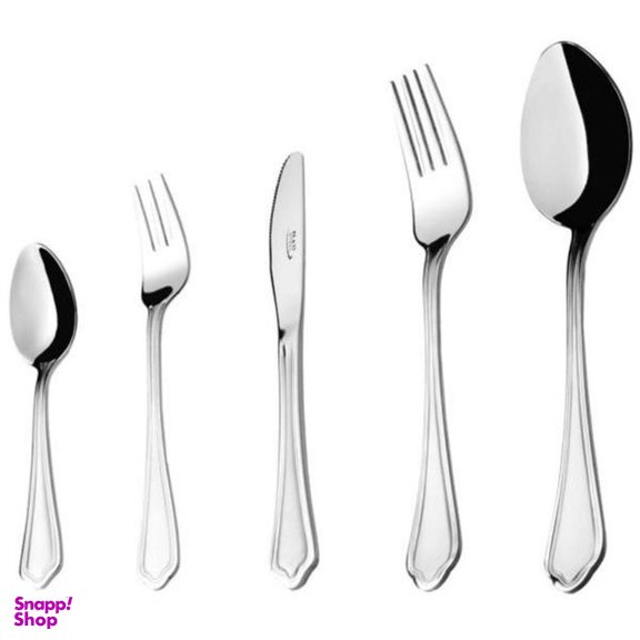 سرویس قاشق و چنگال 98 پارچه ناب استیل مدل ونیز