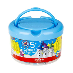 خمیربازی آریا مدل سطلی 5 رنگ