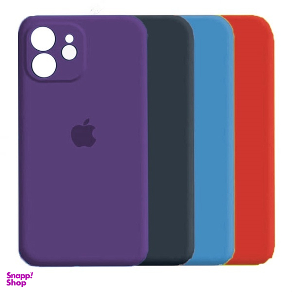 کاور گوشی موبایل مدل M-B Silicon طرح محافظ لنز دار مناسب اپل iPhone 12