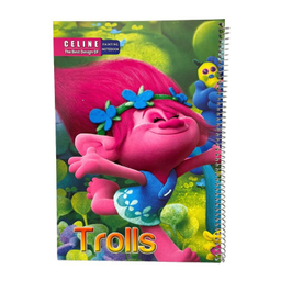دفتر نقاشی 30 برگ سلین مدل Trolls