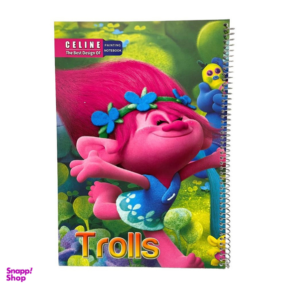 دفتر نقاشی 30 برگ سلین مدل Trolls