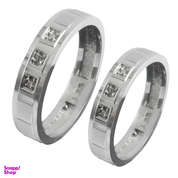 ست انگشتر نقره زنانه و مردانه کد AS055