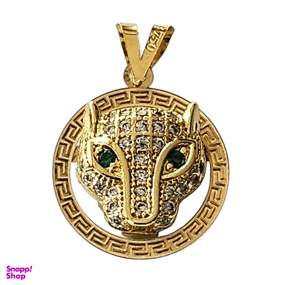 پلاک گردنبند طلا 18 عیار زنانه مدل پاریس طرح پنتر کد 1824