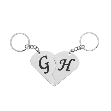 جاکلیدی گیلواره زراوشان مدل قلب دو تکه حرف G H